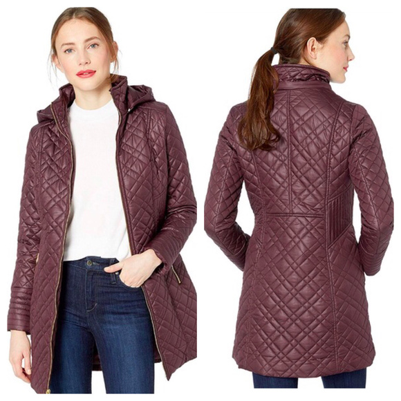 Via spiga quilted longline coat Clearance